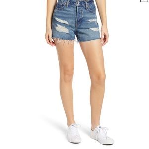 Levi’s Wedgie Update High Waist Cutoff Denim Shorts In Balancing Act
